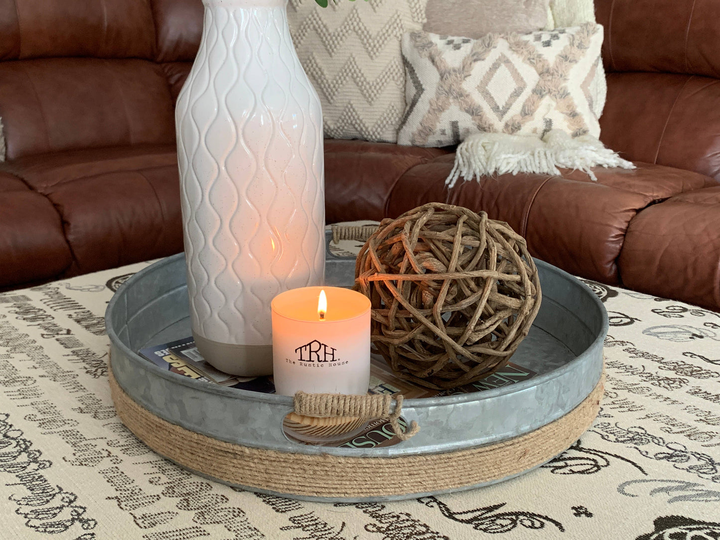 Eucalyptus + Spearmint | White Soy Candle + Gift Box | 8oz.