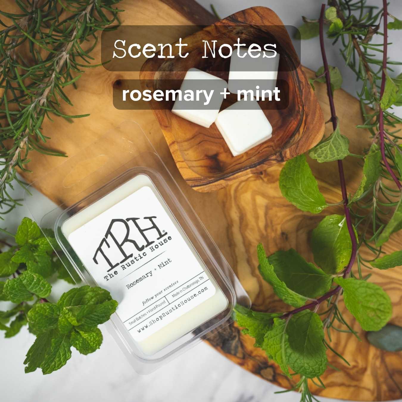 Rosemary + Mint | Soy Wax Melts | 2.45 oz.