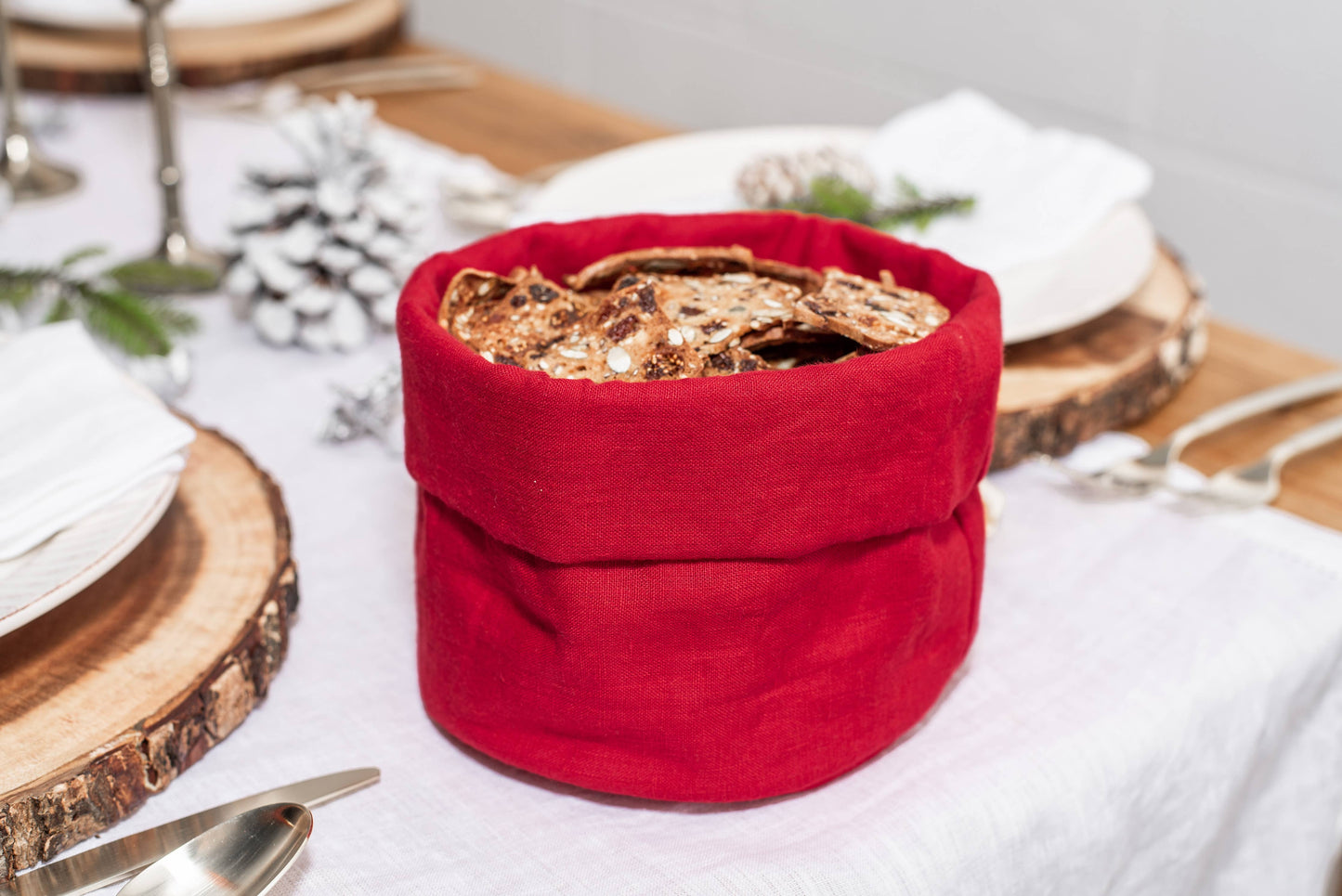 Linen Bread Basket
