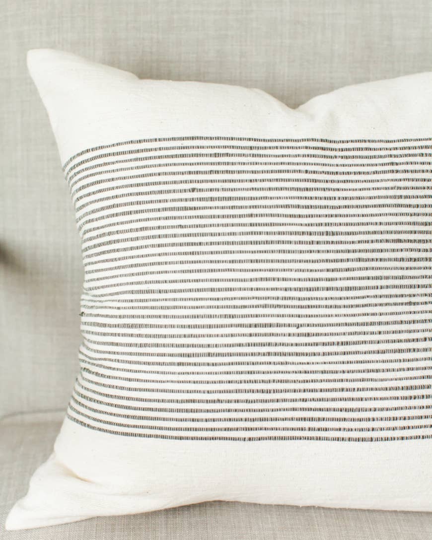 20" Riviera Cotton Throw Pillow Cover