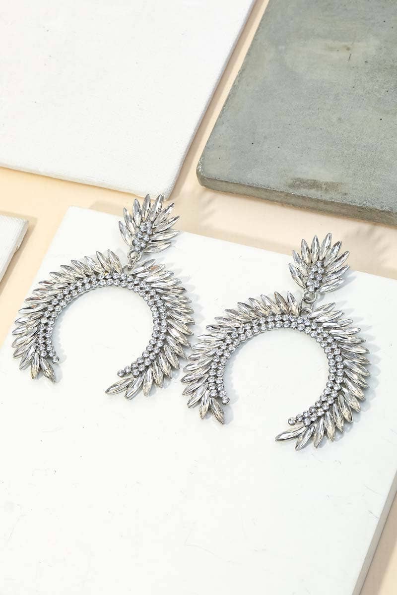 Crystal Rhinestone Statement Earrings