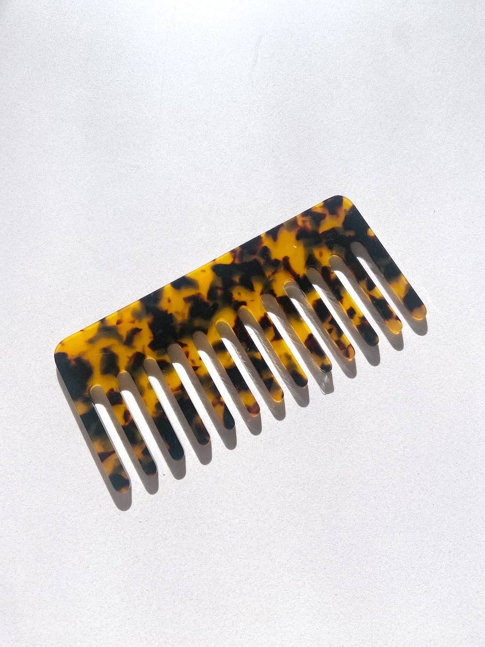Wide Tooth Acetate Hair Comb | Eco-Friendly