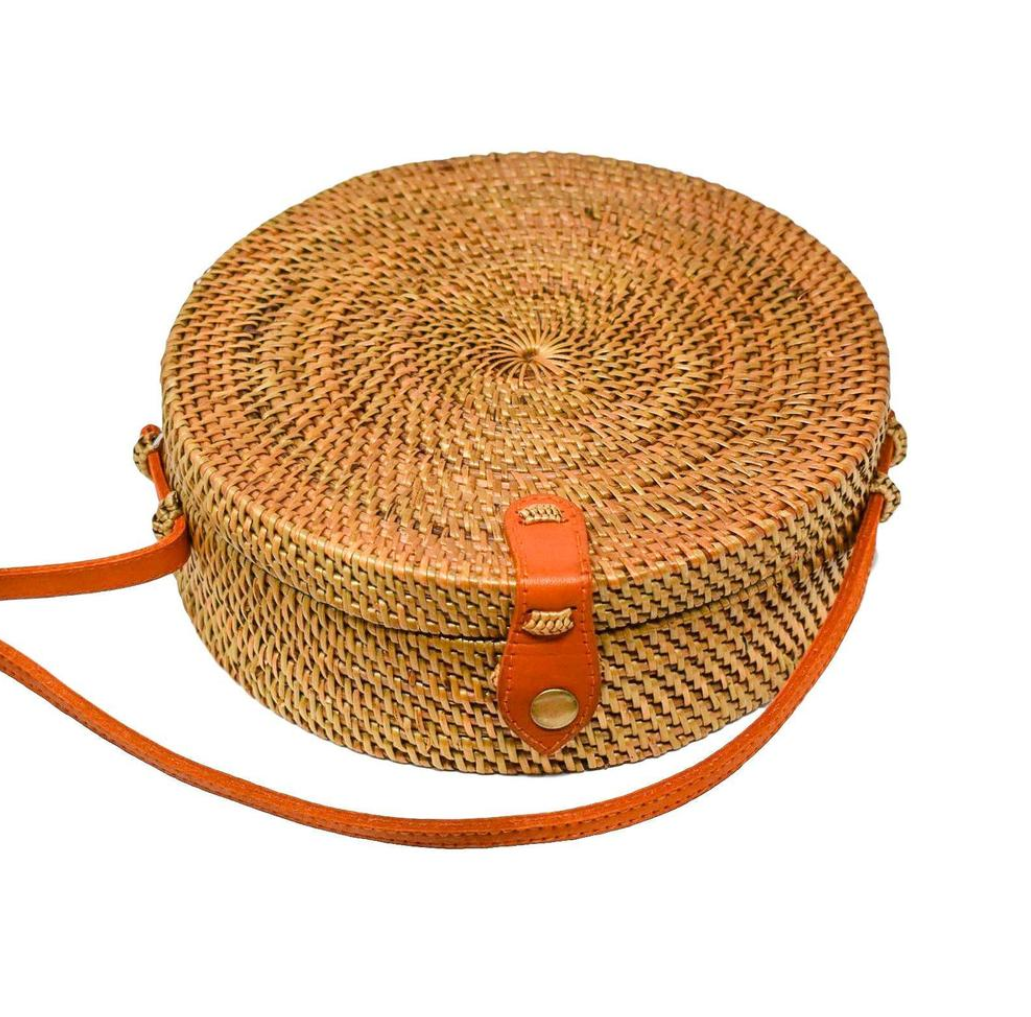 Camilla Round Rattan Bag - Natural