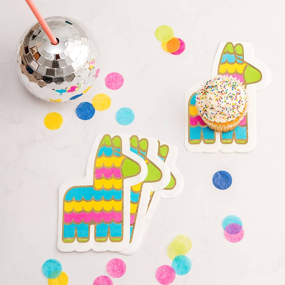 Cute Special Occasion Paper Party Napkins - Fiesta Piñata