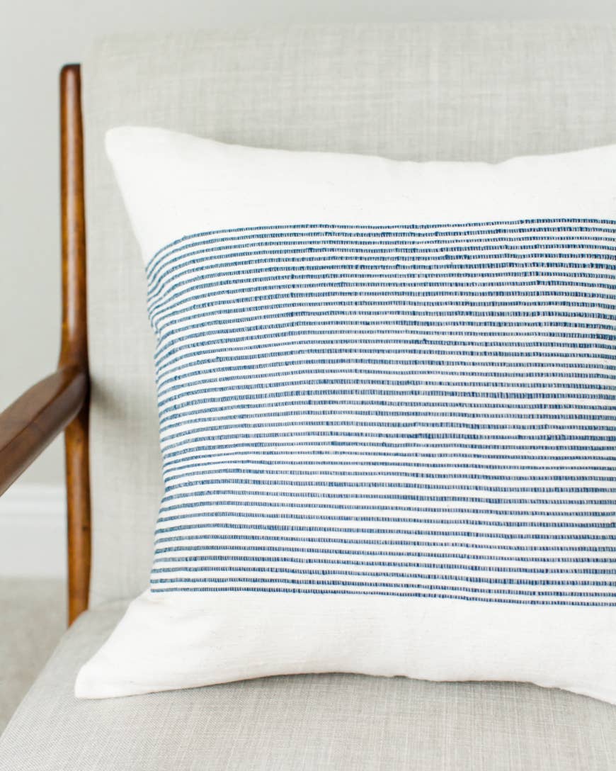 20" Riviera Cotton Throw Pillow Cover