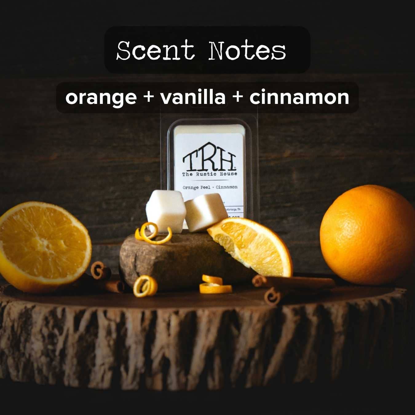Orange Peel + Cinnamon | Soy Wax Melts | 2.45 oz.