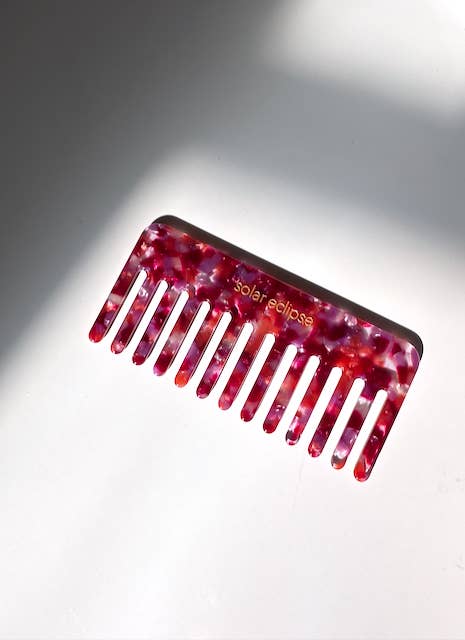 Wide Tooth Acetate Hair Comb | Eco-Friendly