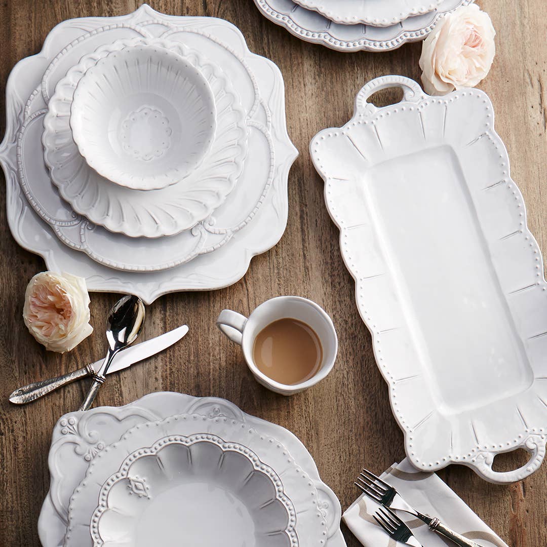 Bella Bianca Antique Lace Salad/Dessert Plate