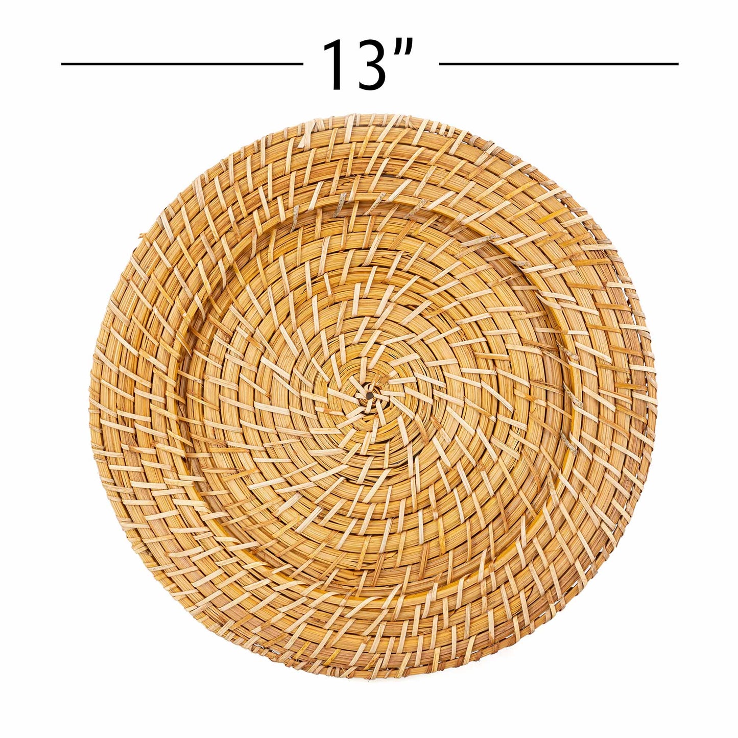 Decorative Rattan Charger Plate 13"