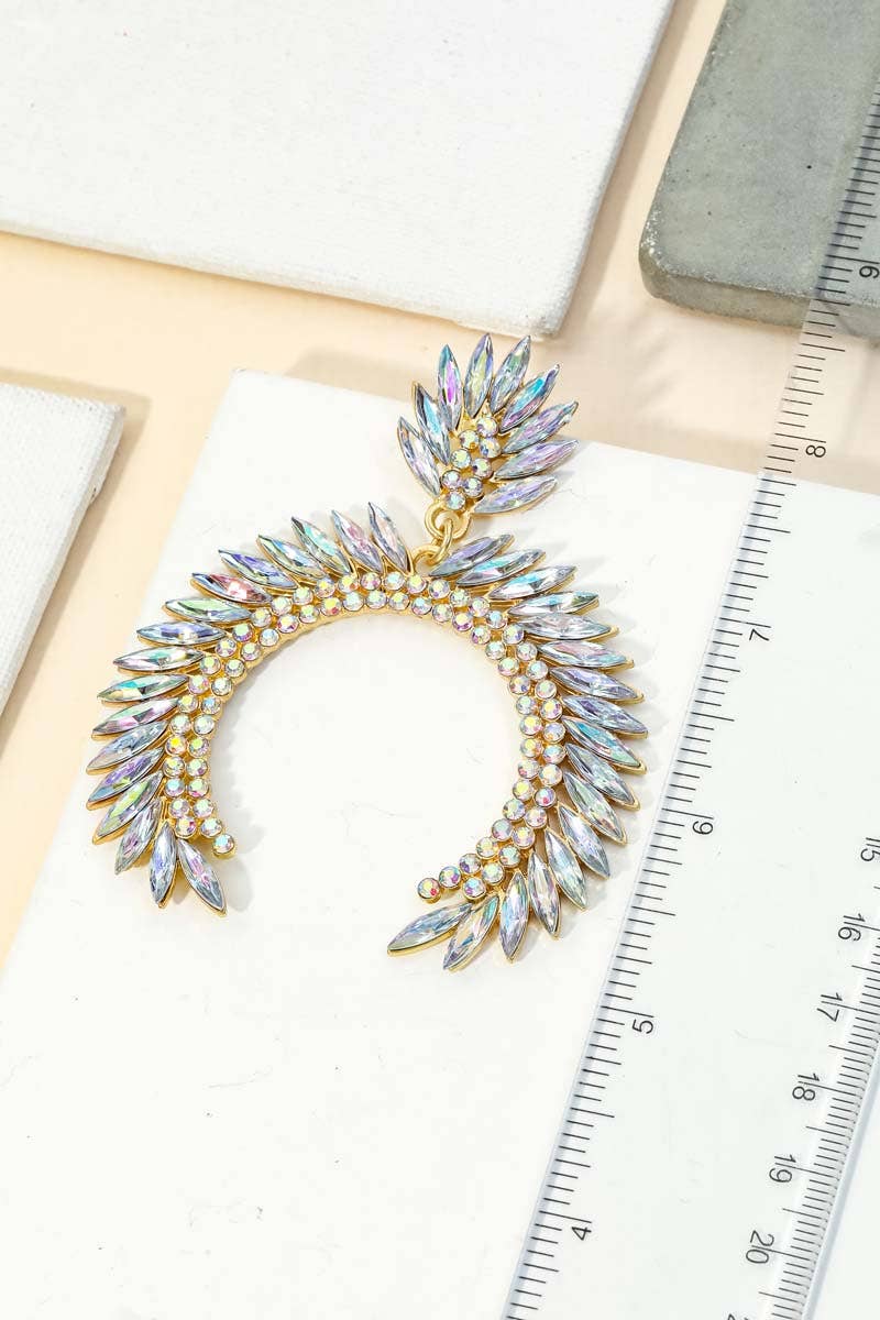 Crystal Rhinestone Statement Earrings