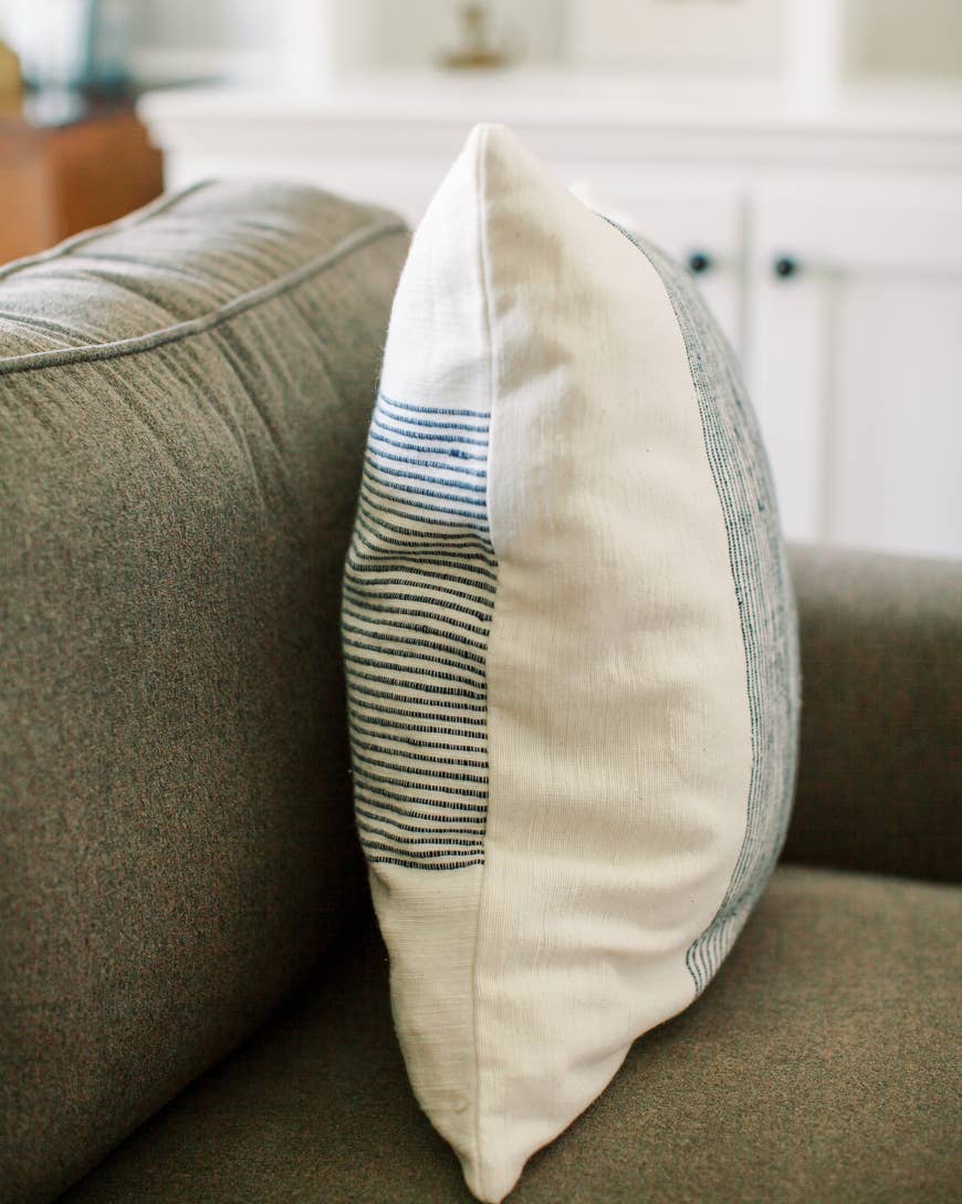 20" Riviera Cotton Throw Pillow Cover