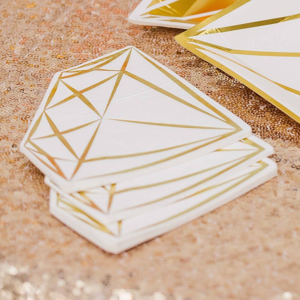 Cute Special Occasion Paper Party Napkin - Diamond