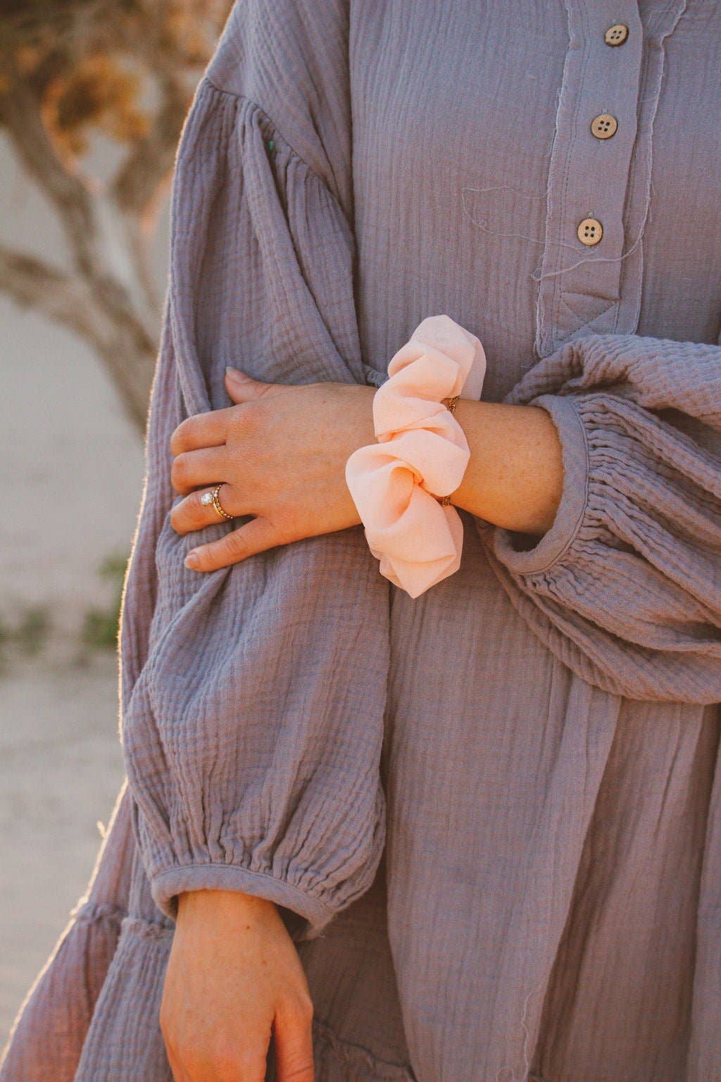 Oversized Chiffon Scrunchie - Multiple Colors