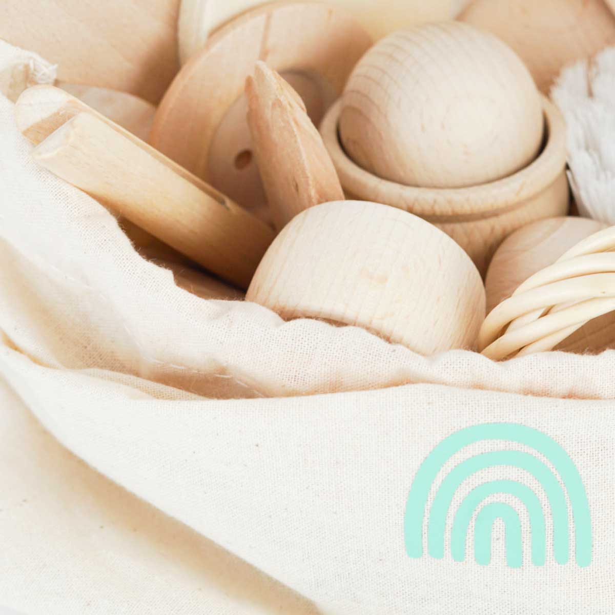 Sack of Montessori Baby Objects