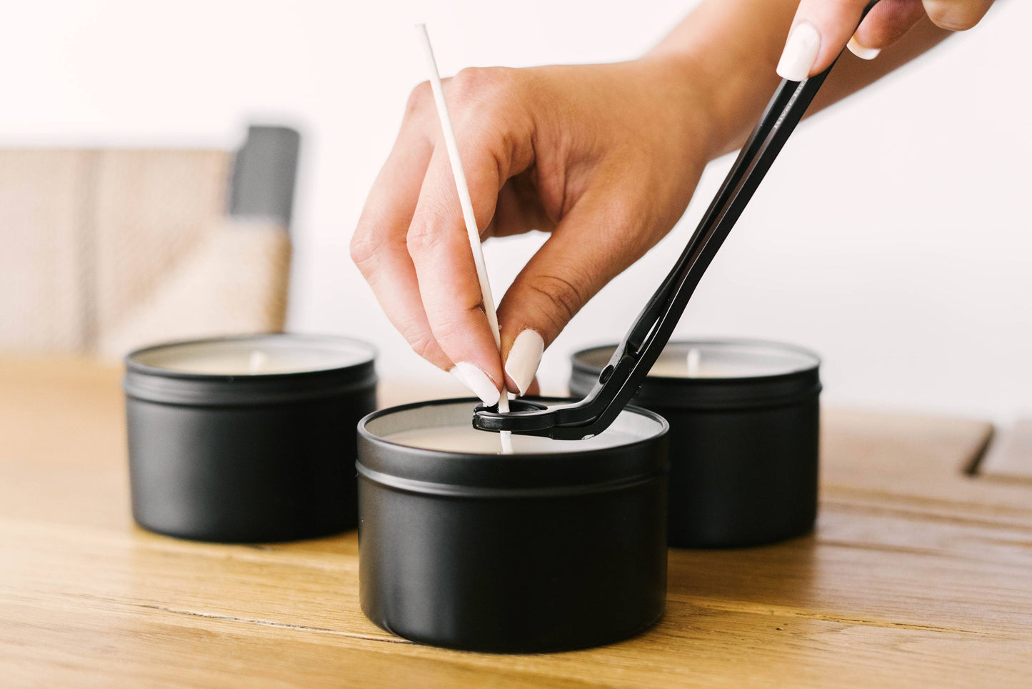 8oz Black Tin Soy Candle