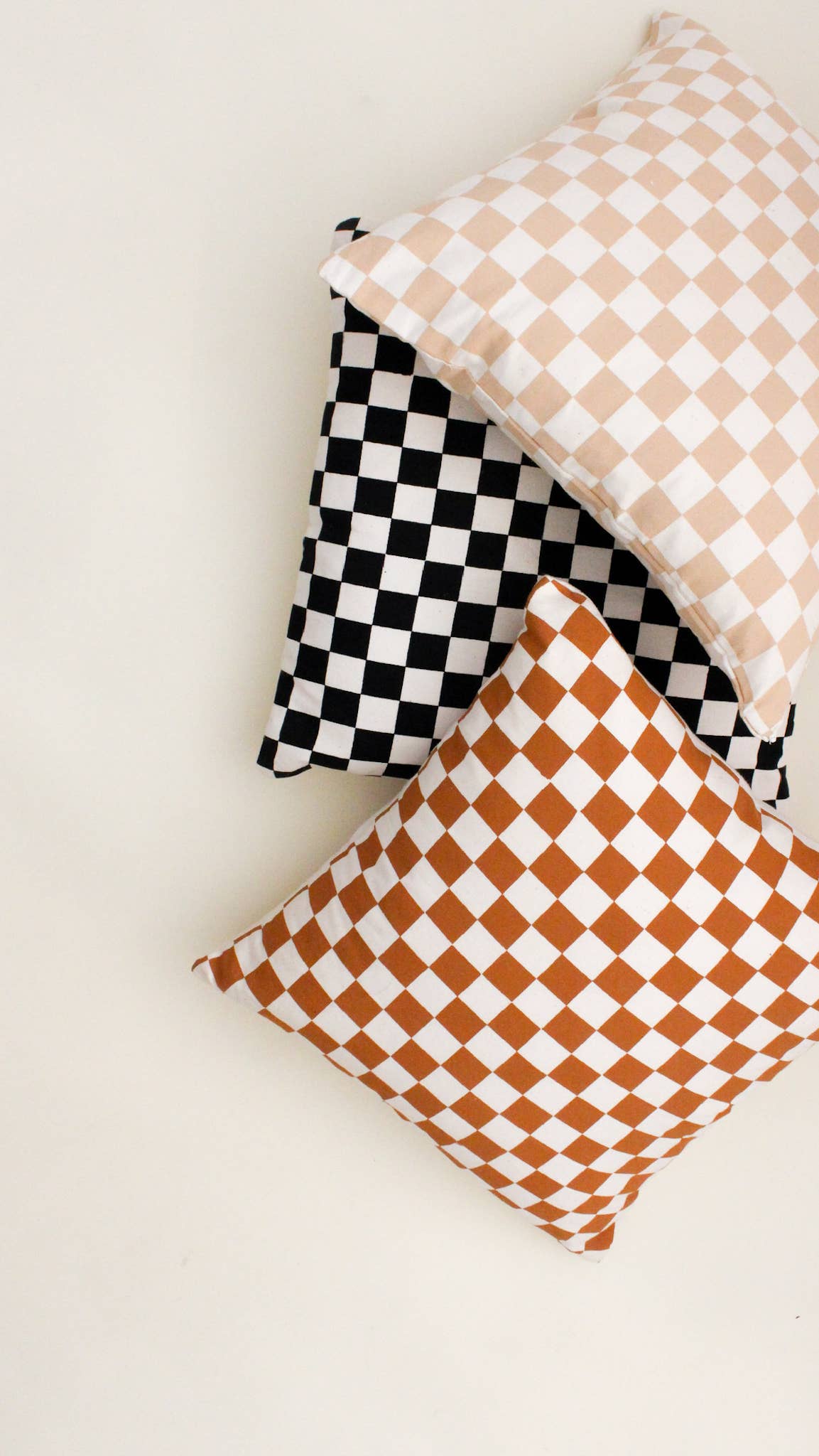 Checkered Pillow Cover