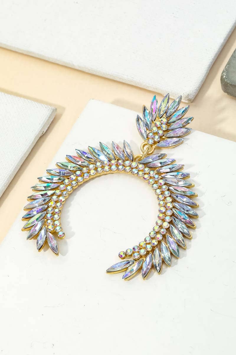 Crystal Rhinestone Statement Earrings