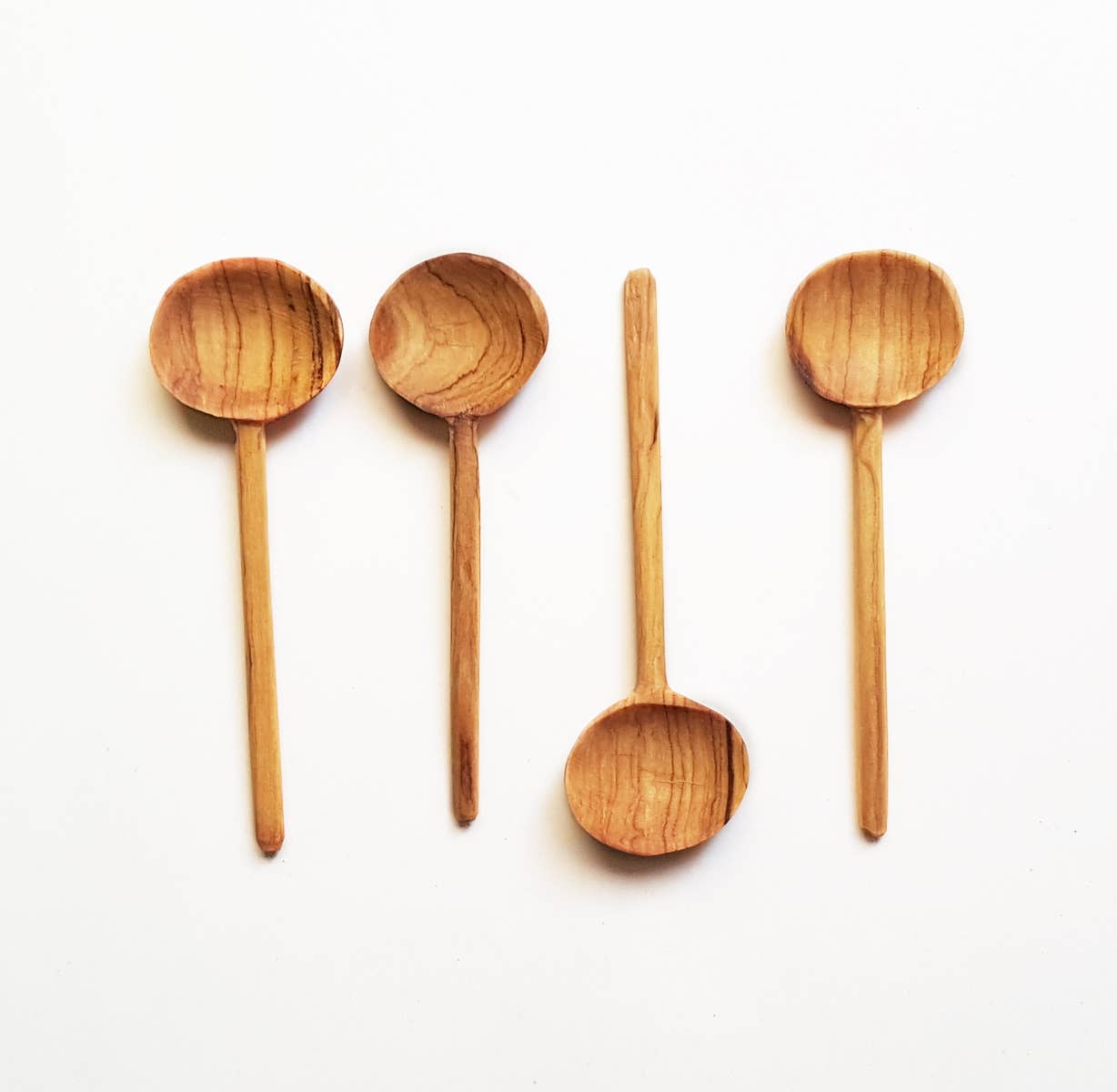 Olive Wood Coffee Spoons | Set of 4