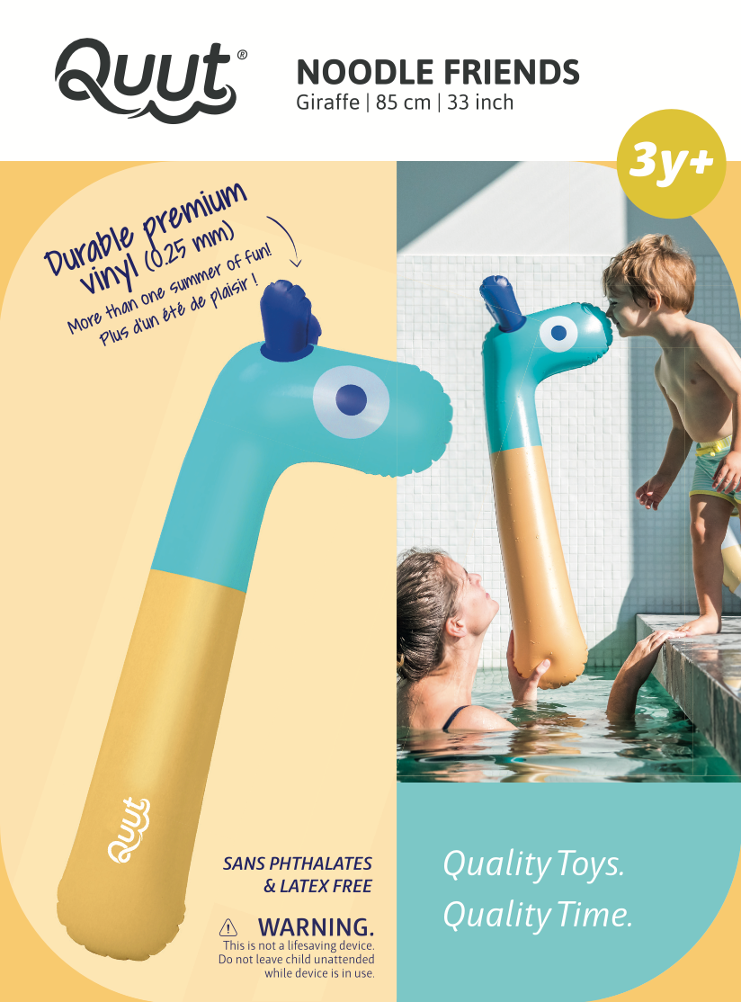 Quut Noodle Friends - Dino, Giraffe and Horse! Pool Toy