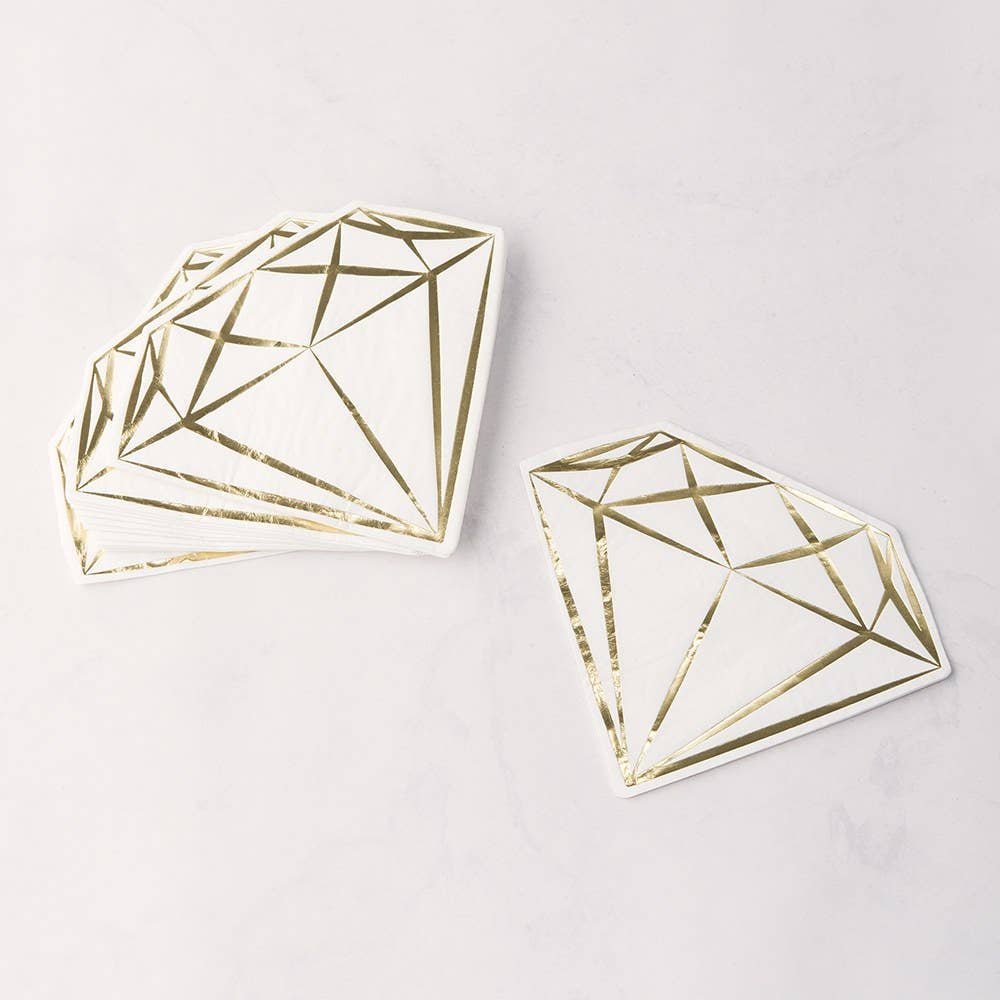 Cute Special Occasion Paper Party Napkin - Diamond