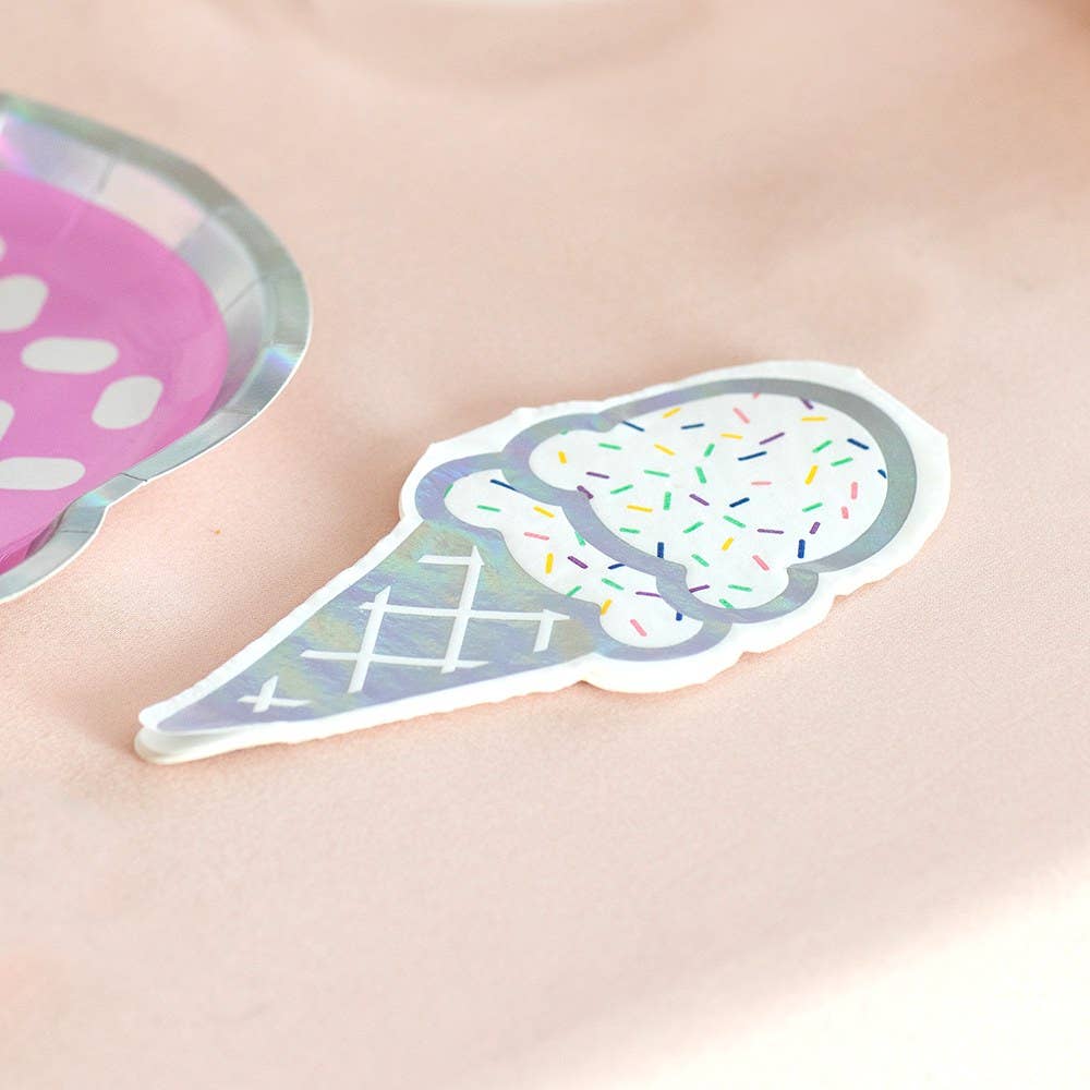 Cute Special Occasion Paper Party Napkins - Ice Cream Cone
