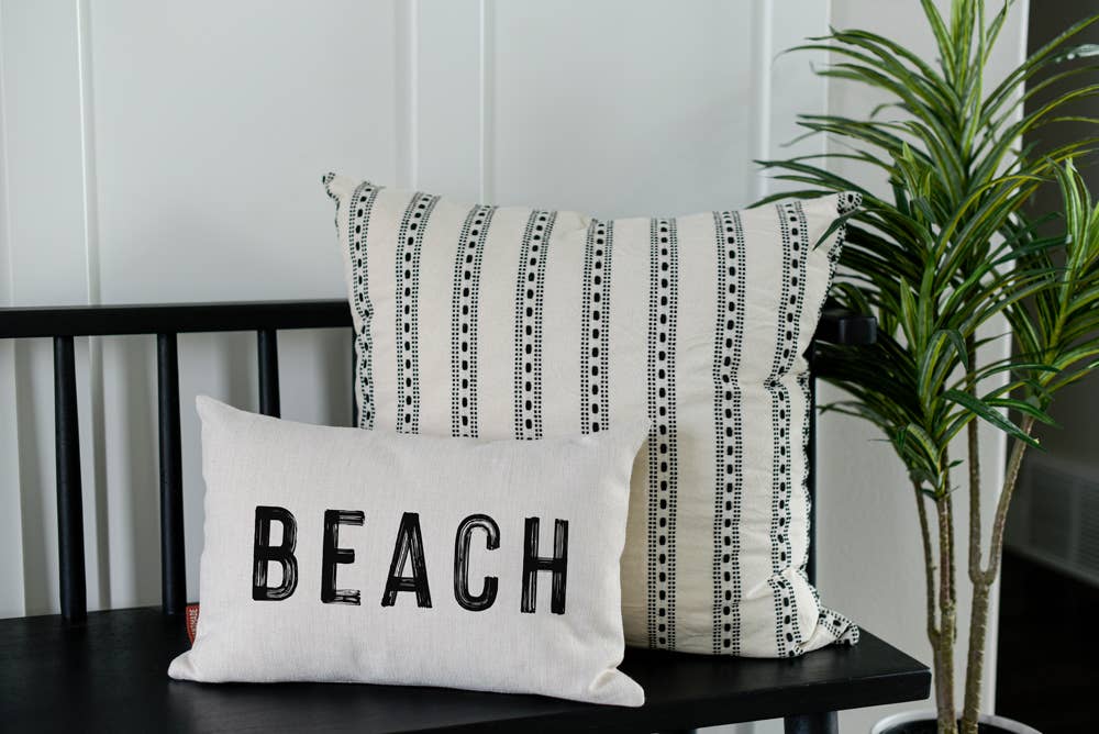 Beach Lumbar Throw Pillow