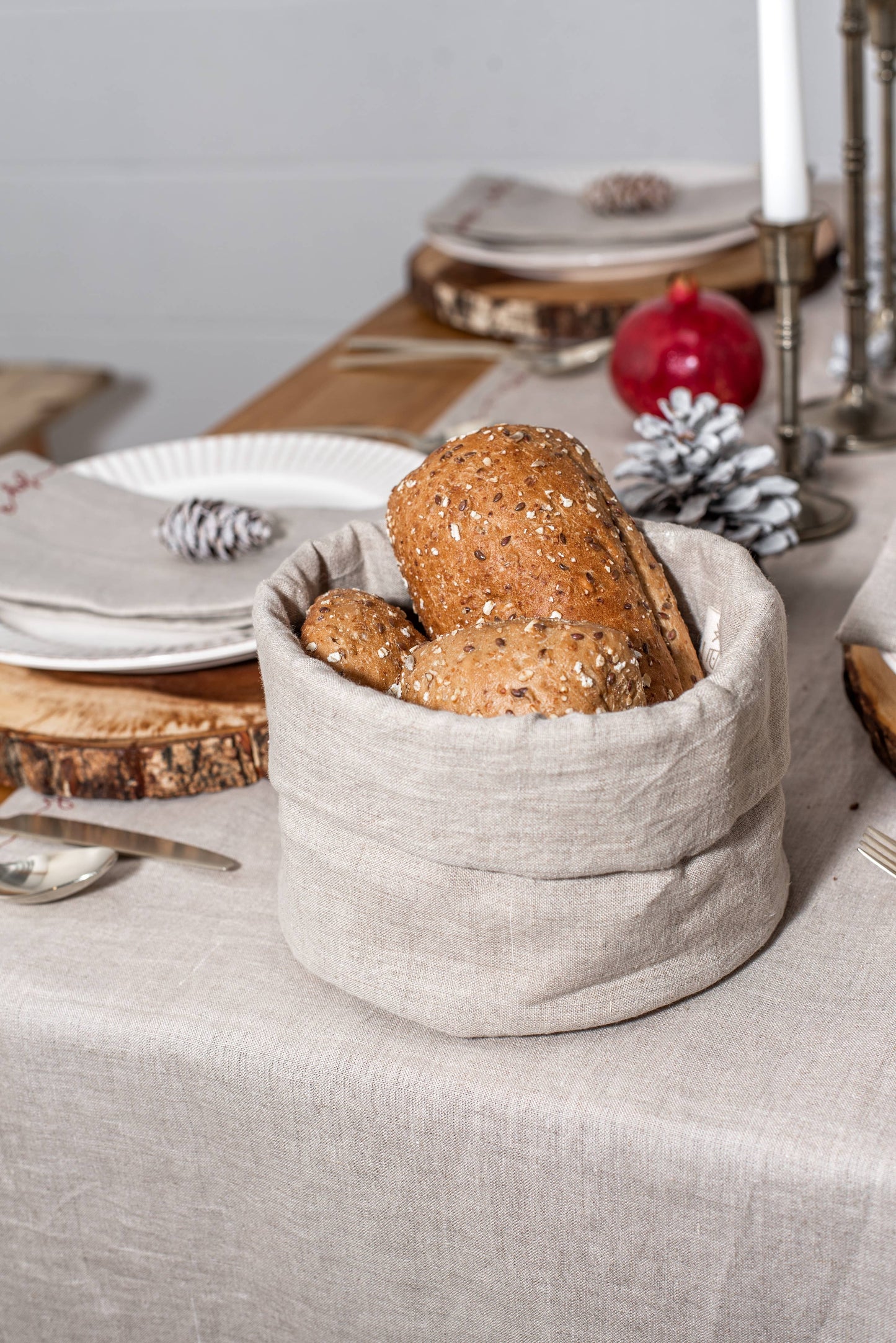 Linen Bread Basket