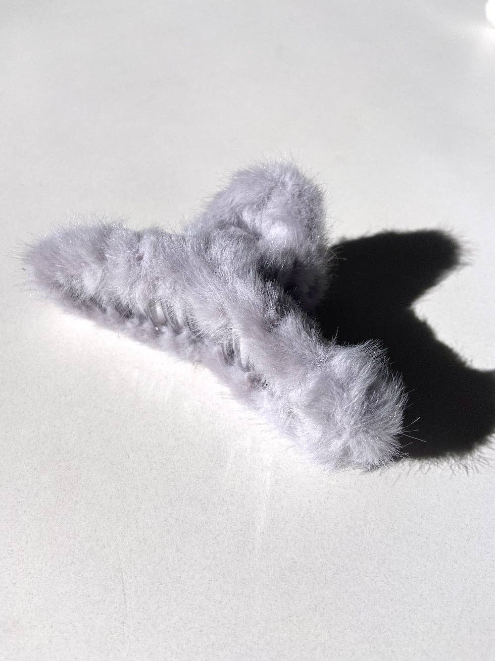 Fluffy Vegan Fur Claw Hair Clip