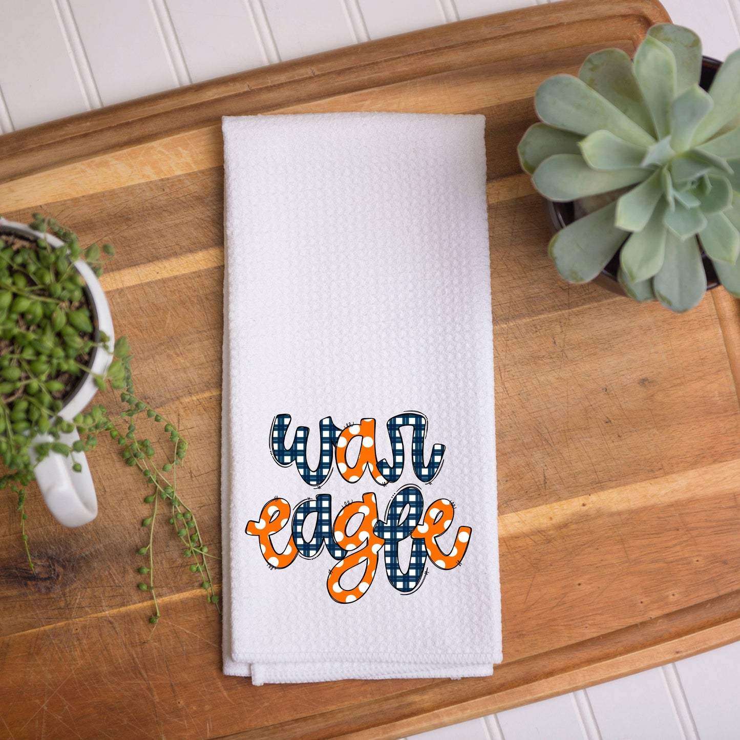 Auburn "War Eagle" Kitchen Waffle Dish Towel