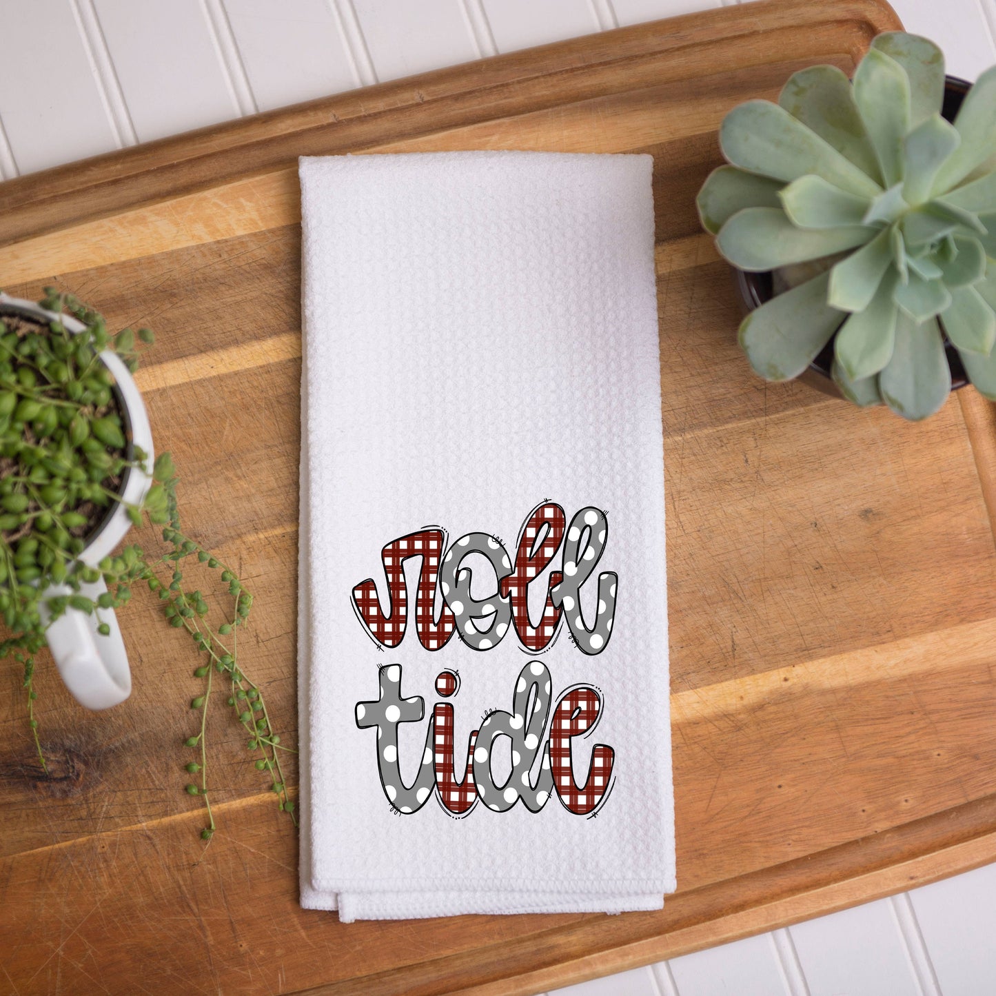 Alabama "Roll Tide" Kitchen Waffle Dish Towel