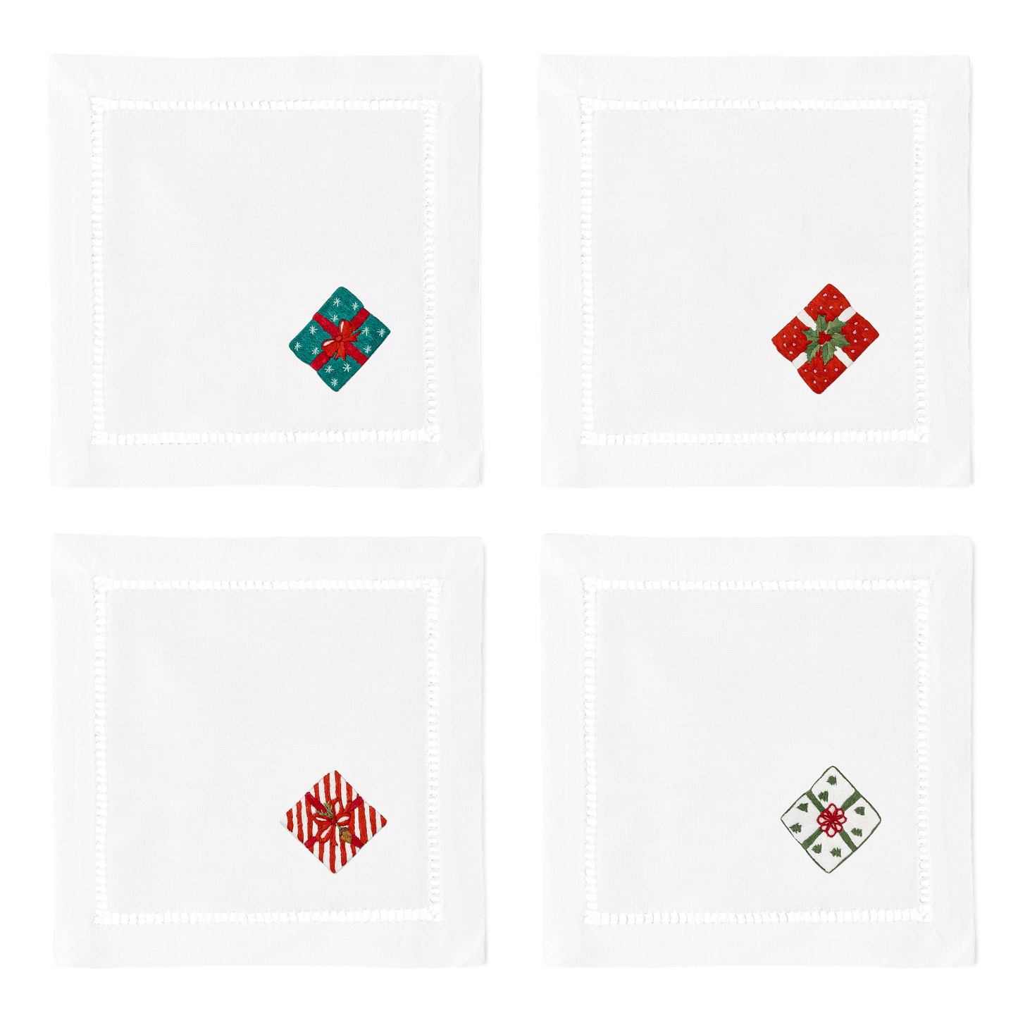 Presents Cocktail Napkins | Mixed Set of 4