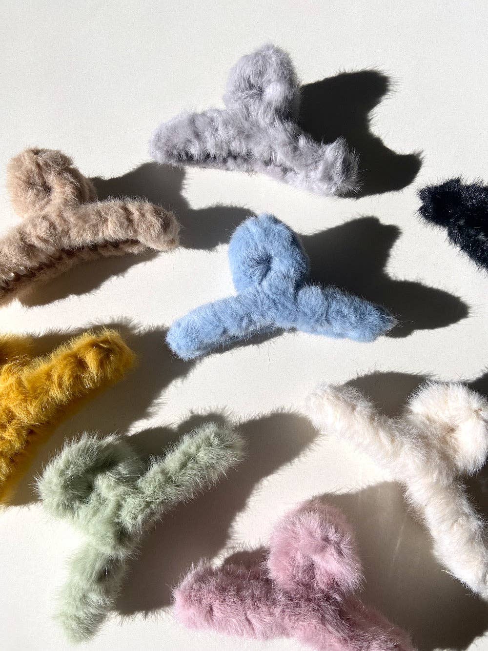 Fluffy Vegan Fur Claw Hair Clip