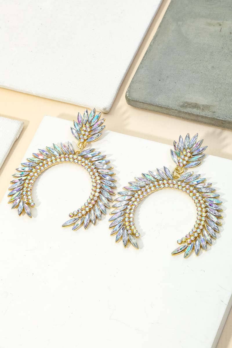 Crystal Rhinestone Statement Earrings