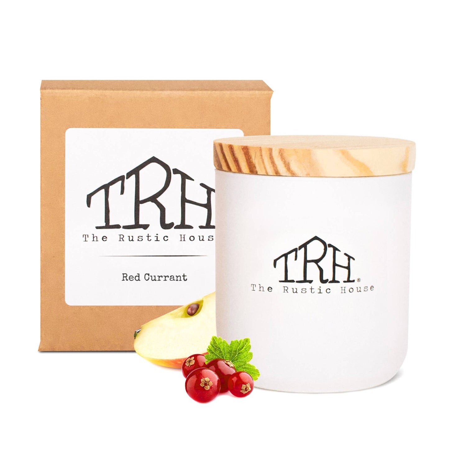 Red Currant | White Soy Candle + Gift Box | 8oz.