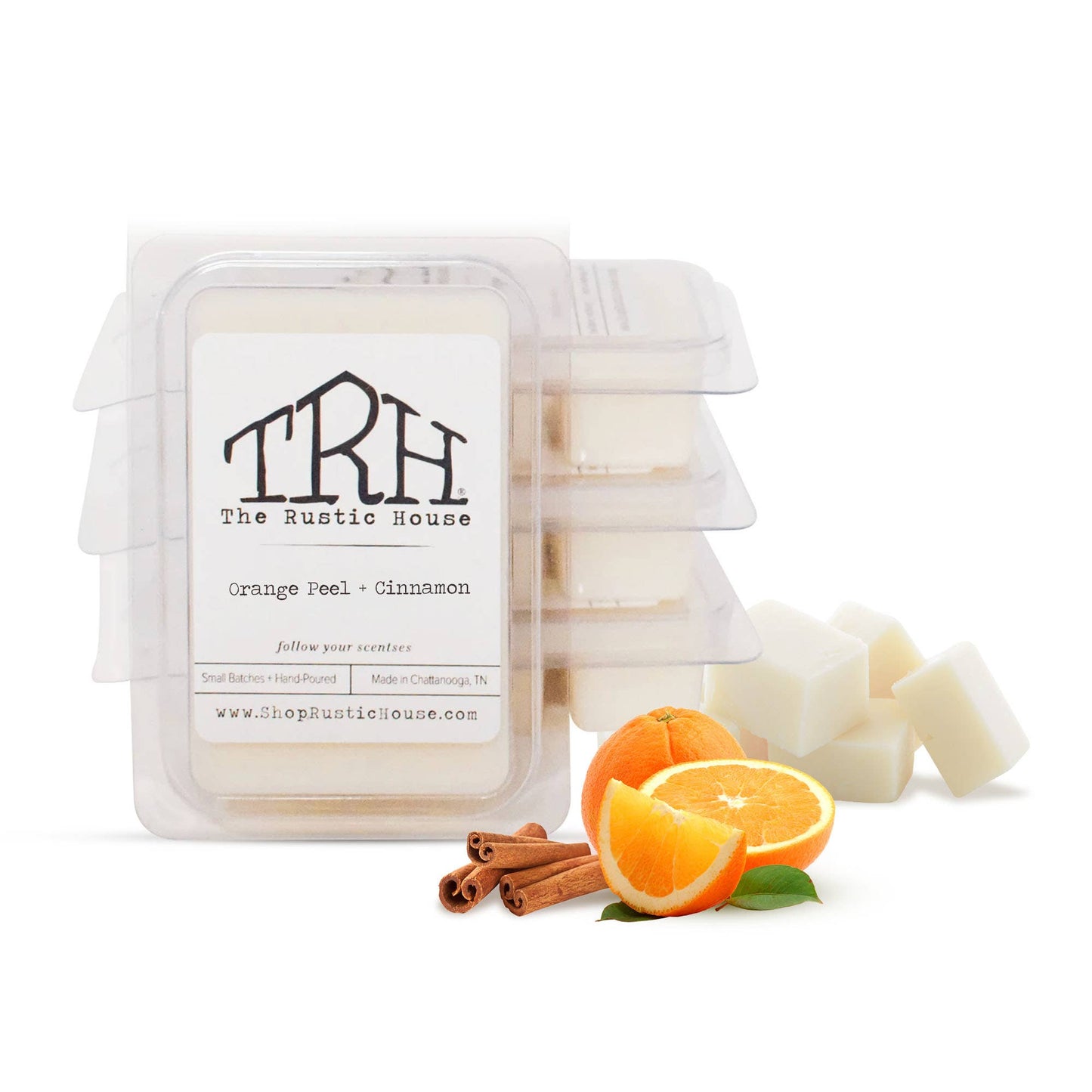 Orange Peel + Cinnamon | Soy Wax Melts | 2.45 oz.