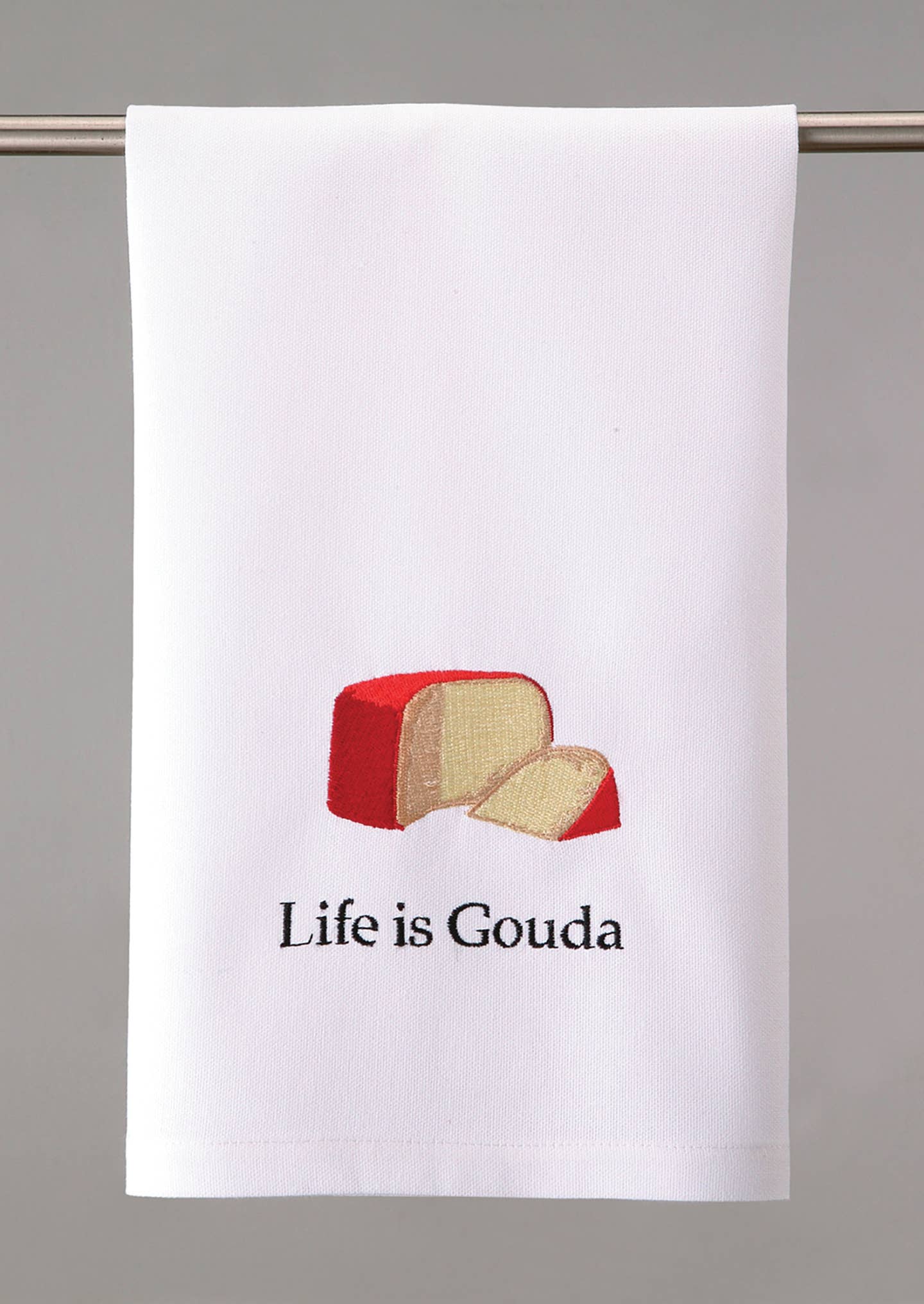Life Is Gouda Kitchen Towel