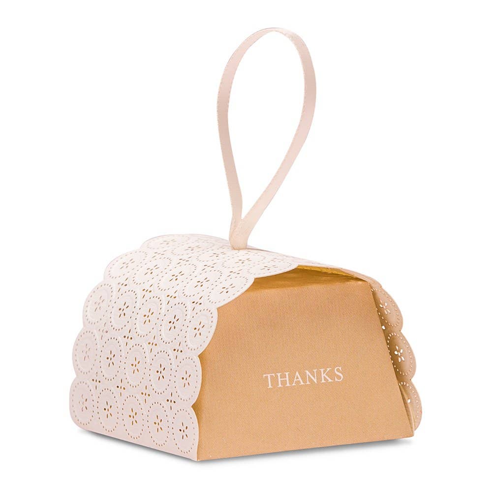 Cute As A Button Mini Favor Box With Ribbon