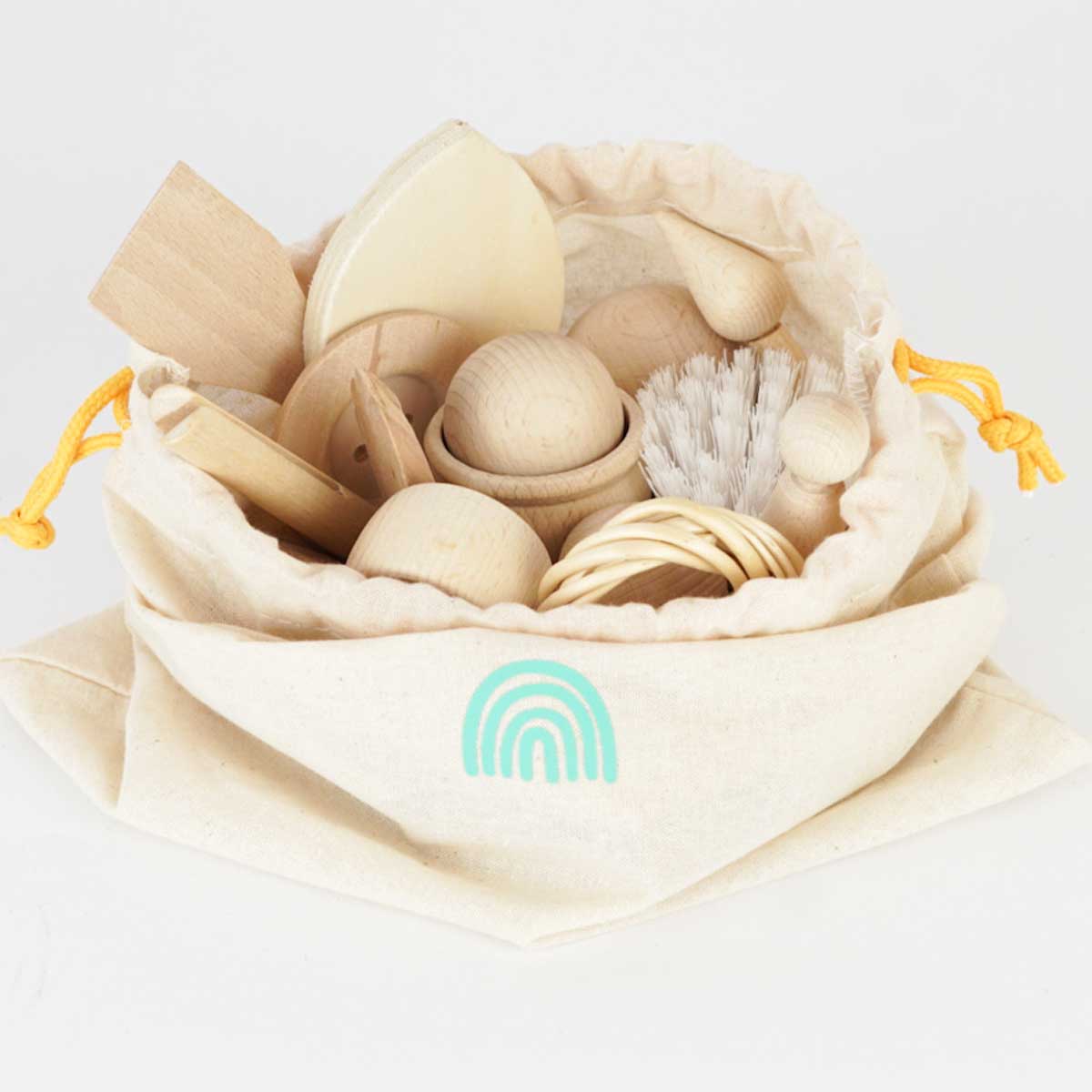 Sack of Montessori Baby Objects