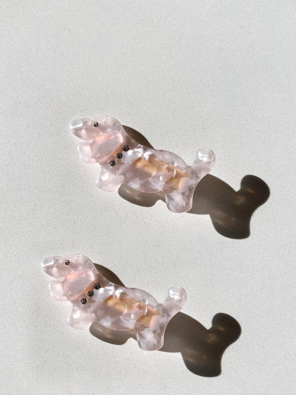 2pc Dog Acetate Hair Clips Set | Eco-Friendly