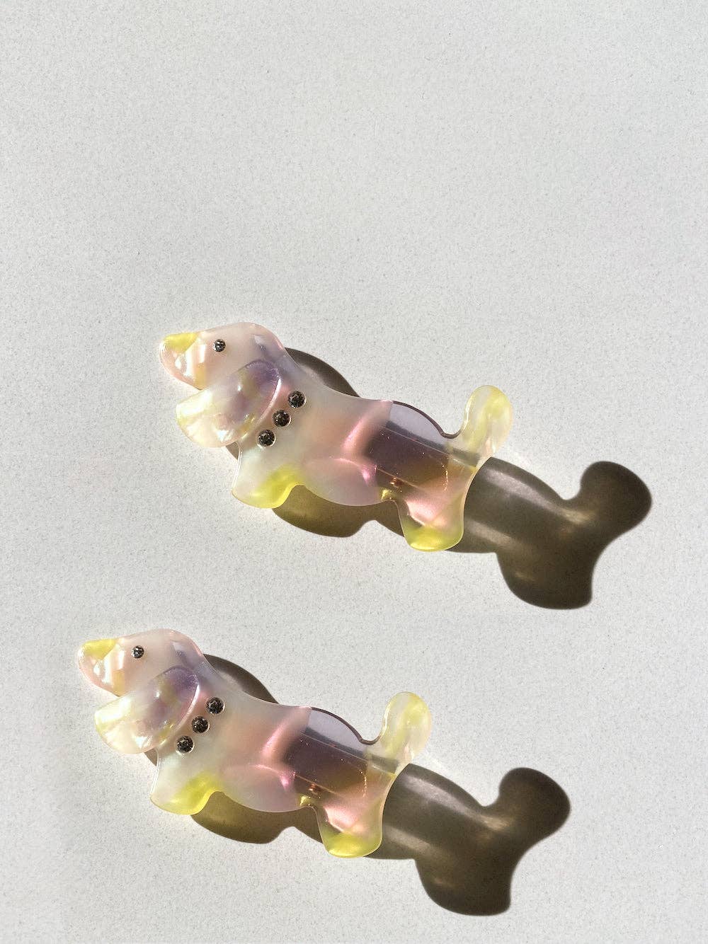 2pc Dog Acetate Hair Clips Set | Eco-Friendly