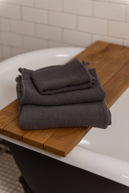 Linen Waffle Bath Towel