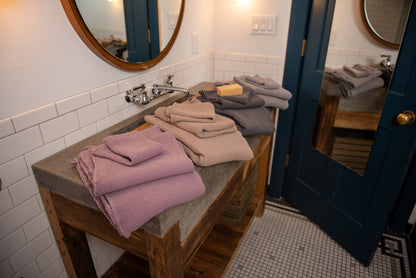 Linen Waffle Bath Towel