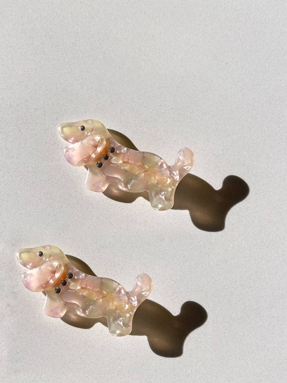 2pc Dog Acetate Hair Clips Set | Eco-Friendly