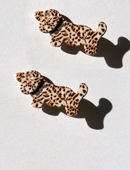 2pc Dog Acetate Hair Clips Set | Eco-Friendly