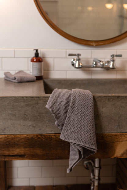 Linen Waffle Bath Towel
