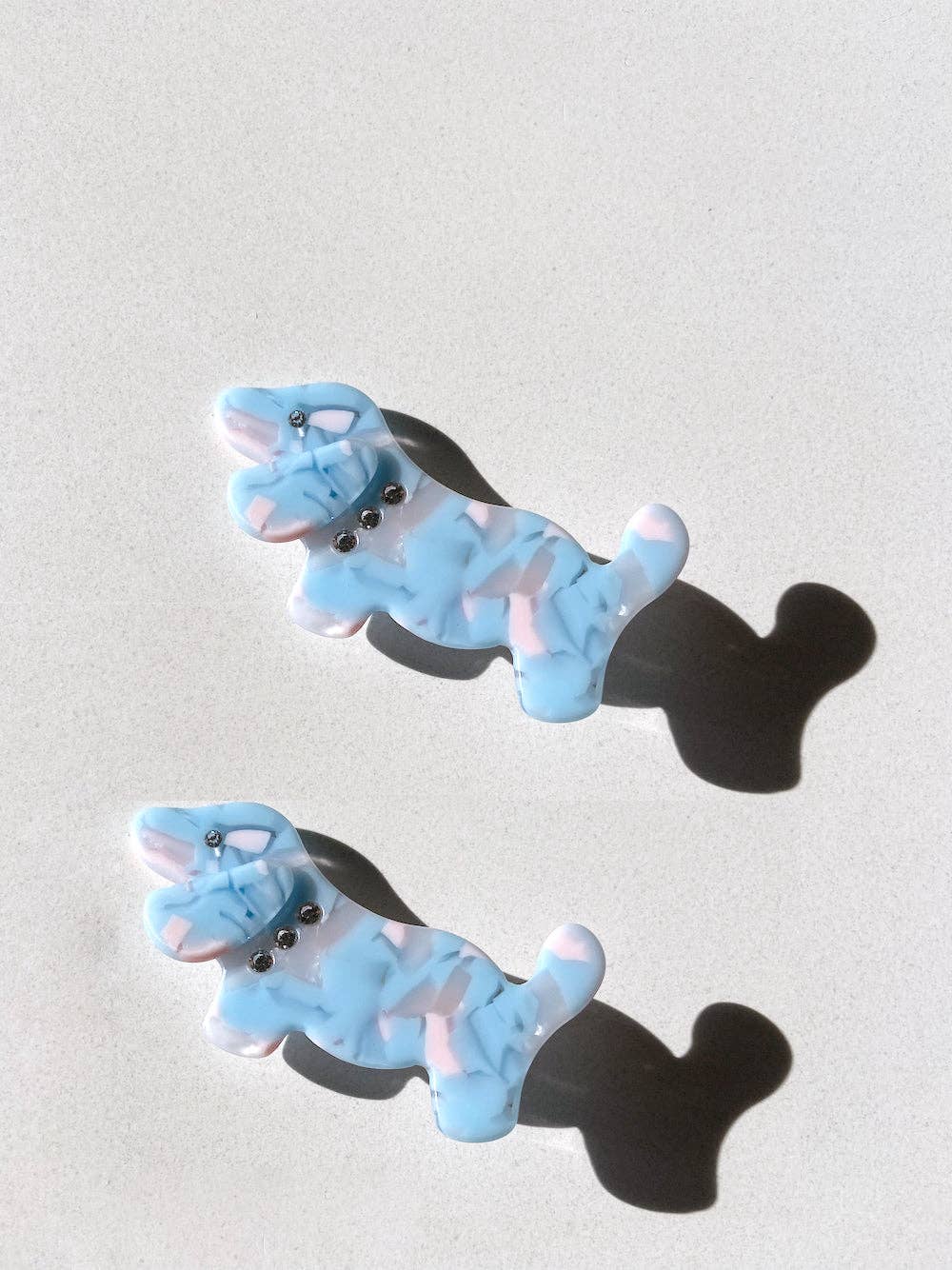 2pc Dog Acetate Hair Clips Set | Eco-Friendly