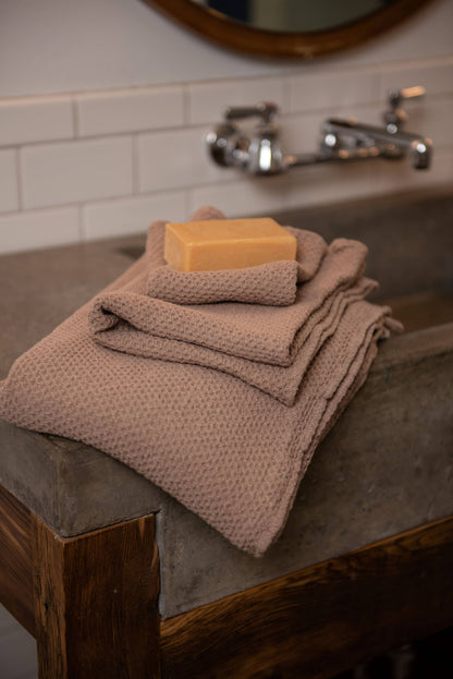 Linen Waffle Bath Towel