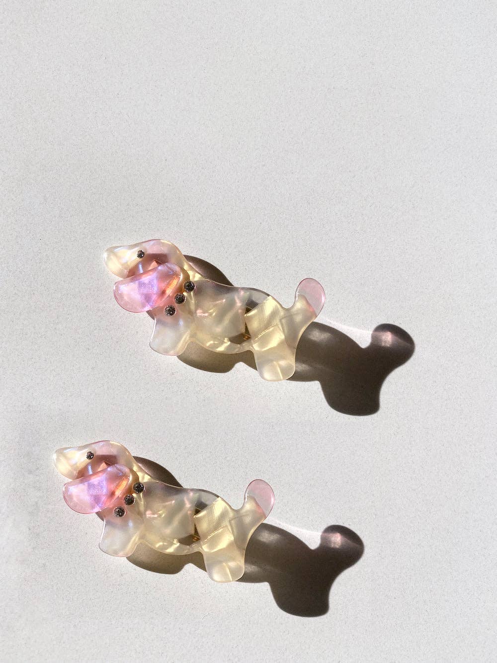 2pc Dog Acetate Hair Clips Set | Eco-Friendly