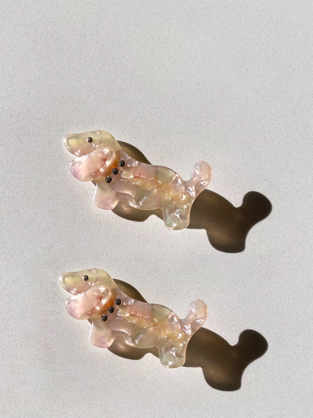 2pc Dog Acetate Hair Clips Set | Eco-Friendly