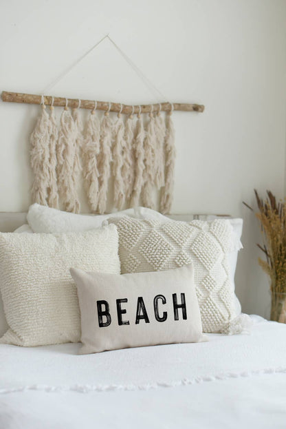 Beach Lumbar Throw Pillow
